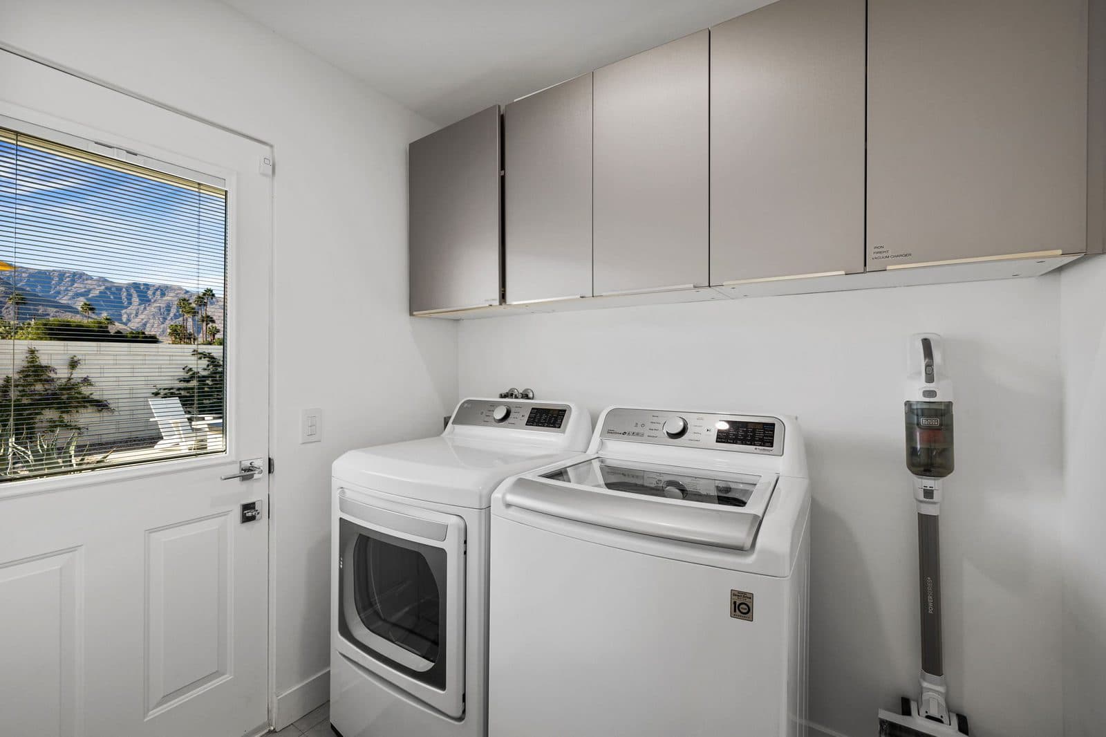 Laundry room with washer and dryer