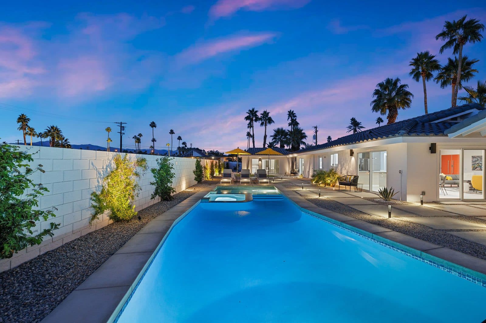 Pool at twilight